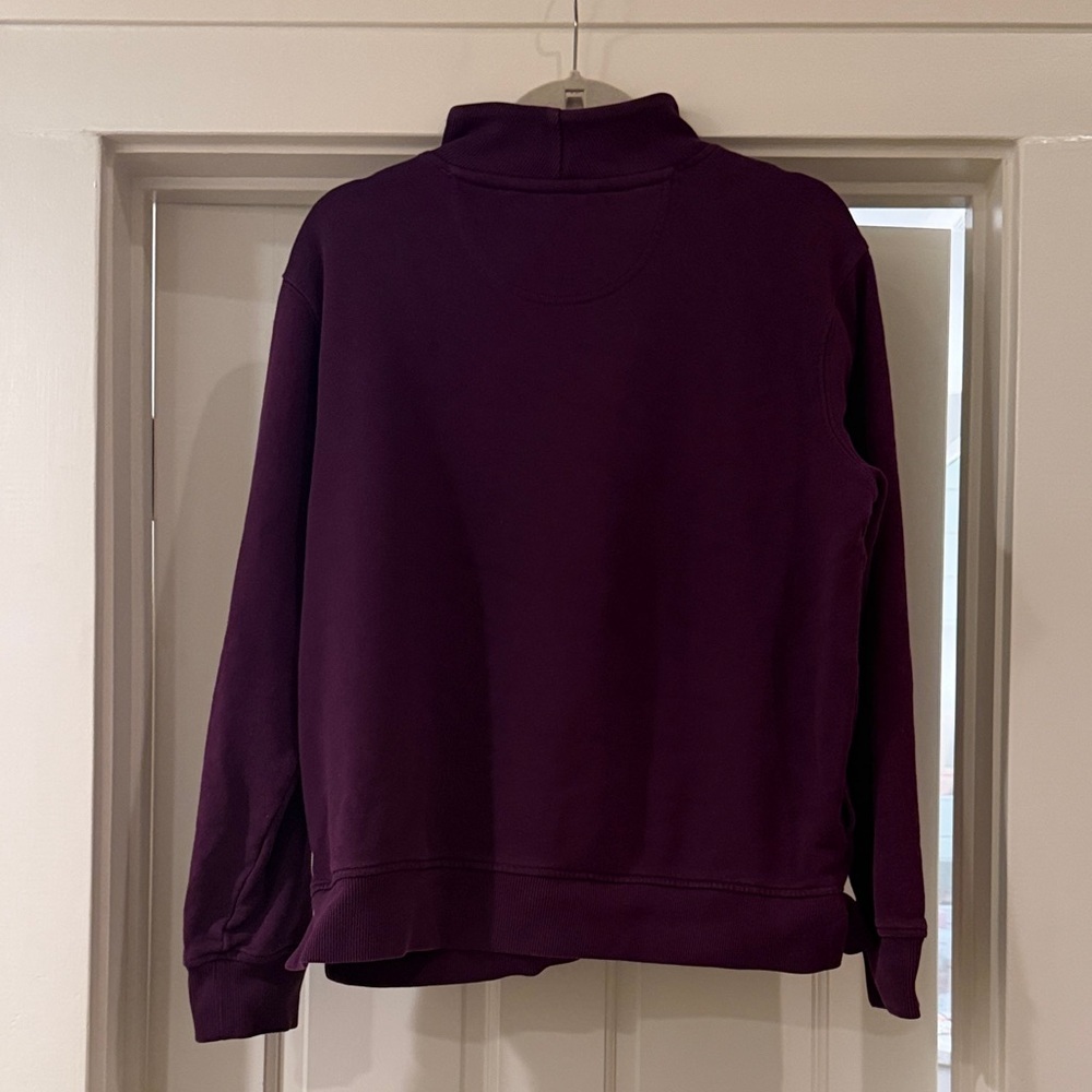 Carhartt Women’s Dark Plum Half-Zip Sweatshirt - Picture 3 of 11